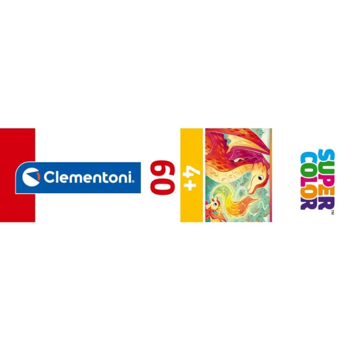 Clementoni Cartes|Illustrations|A Dragon Family - 60 pièces