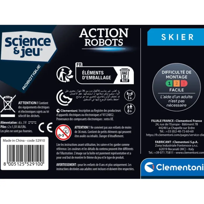 Clementoni Robot|Action Robot - Skier