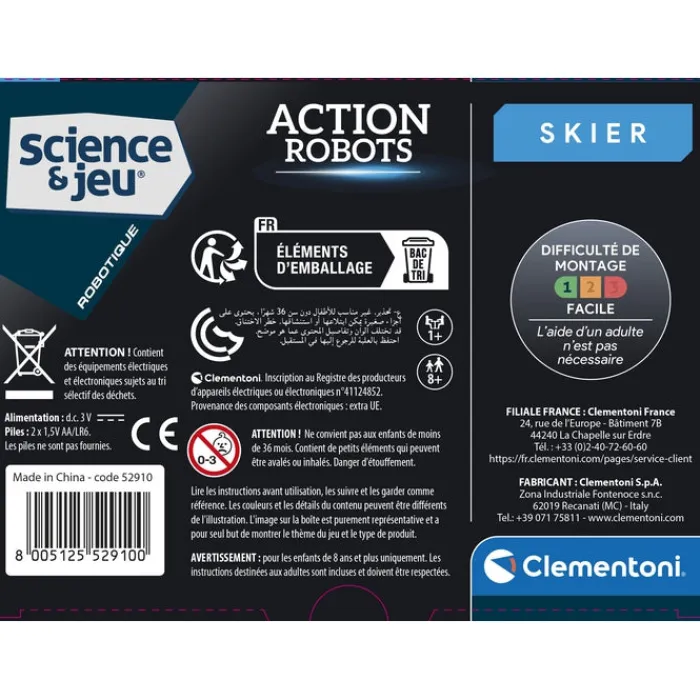 Clementoni Robot|Action Robot - Skier