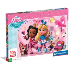 Clementoni Cartes|Personnages Disney|Alice Bakery Disney - 104 pièces