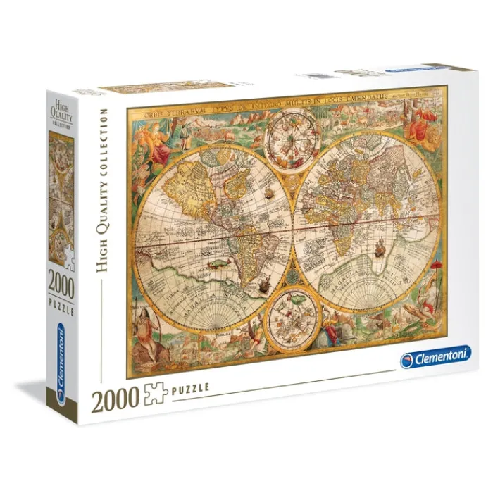Clementoni Football|Vintage|Ancient map - 2000 pièces