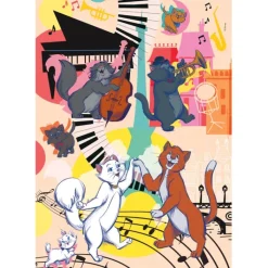 Clementoni Cartes|Personnages Disney|Aristocats - 104 pièces