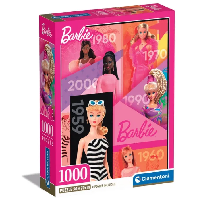 Clementoni Football|Autres Personnages|Barbie 65 Yrs - 1000 pièces