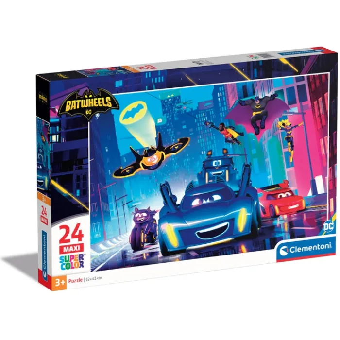 Clementoni Cartes|Autres Personnages|Batwheels - 24 pièces