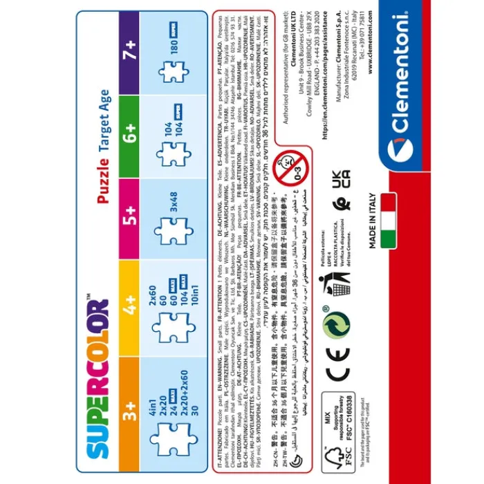 Clementoni Cartes|Autres Personnages|Batwheels - 60 pièces