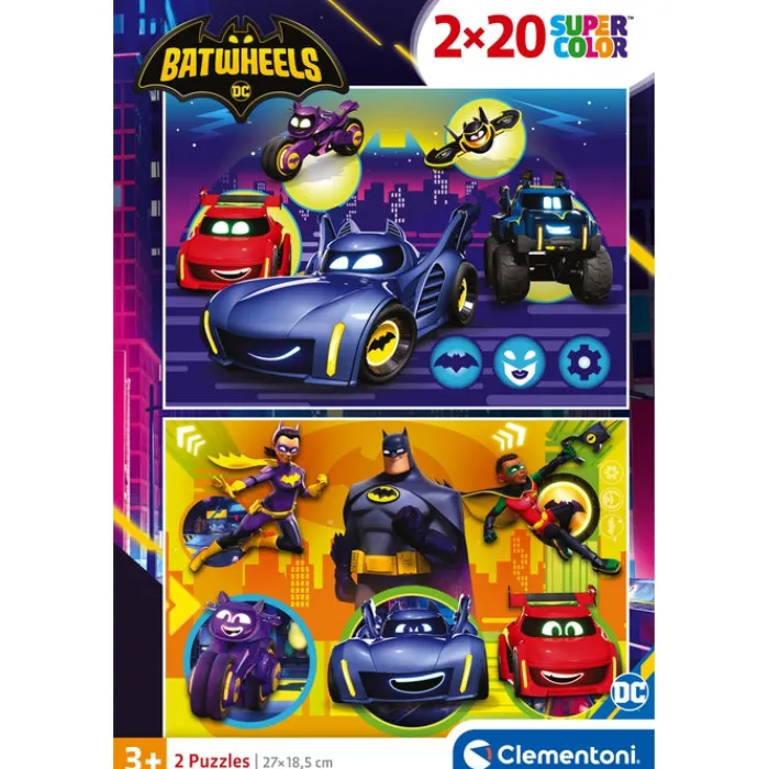 Clementoni Cartes|Autres Personnages|Batwheels - 2x20 pièces