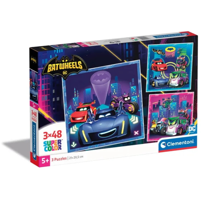 Clementoni Cartes|Autres Personnages|Batwheels - 3x48 pièces