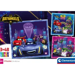 Clementoni Cartes|Autres Personnages|Batwheels - 3x48 pièces