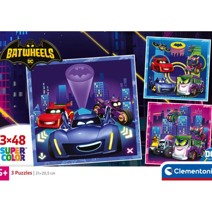 Clementoni Cartes|Autres Personnages|Batwheels - 3x48 pièces