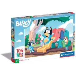 Clementoni Cartes|Autres Personnages|Bluey - 104 pièces