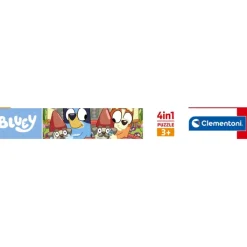 Clementoni Cartes|Autres Personnages|Bluey - 1x12 + 1x16 + 1x20 + 1x24 pièces