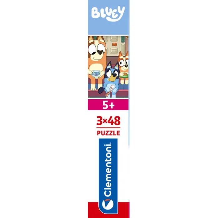 Clementoni Cartes|Autres Personnages|Bluey - 3x48 pièces