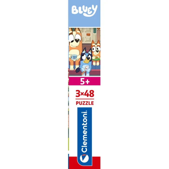 Clementoni Cartes|Autres Personnages|Bluey - 3x48 pièces