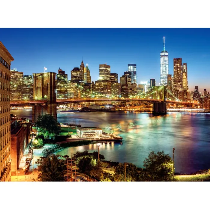 Clementoni Football|Vintage|Brooklyn Bridge Lights - 6000 pièces