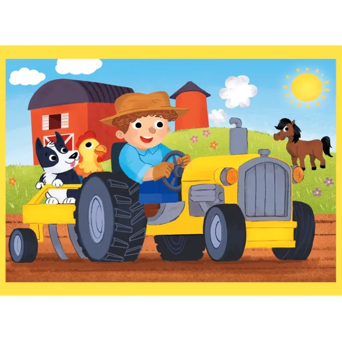 Clementoni Cartes|Illustrations|Busy At Work - 1x12 + 1x16 + 1x20 + 1x24 pièces