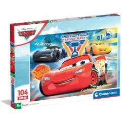 Clementoni Cartes|Personnages Disney|Cars - 104 pièces