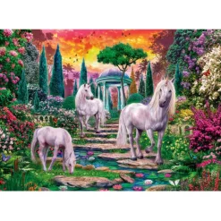 Clementoni Fantastique|Cartes|Classical Garden Unicorns - 2000 pièces