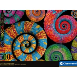 Clementoni Color Boom|Football|Colorboom Curly Tails - 500 pièces