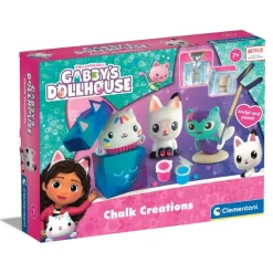 Clementoni Jeux Créatifs|Créations en plâtre - Gabby et la maison magique