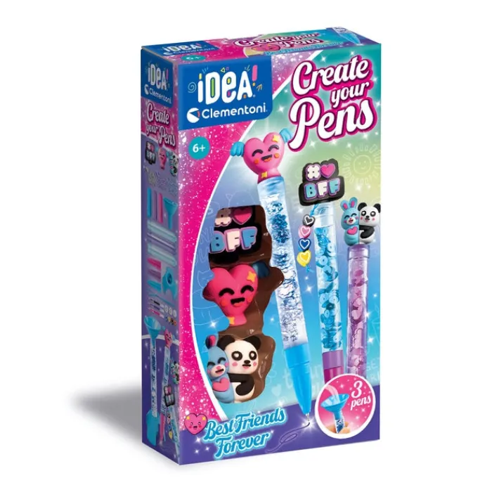 Clementoni Jeux Créatifs|Crée tes stylos - Best Friends