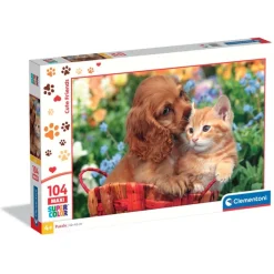 Clementoni Cartes|Animaux|Cute Friends - 104 pièces