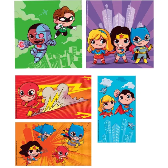 Clementoni Cartes|Dc Comics - 1x60 + 2x48 + 4x30 + 3x18 pièces