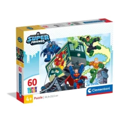 Clementoni Cartes|Dc Comics Super Friends - 60 pièces