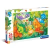 Clementoni Cartes|Illustrations|Dinos Happy Oasis - 24 pièces