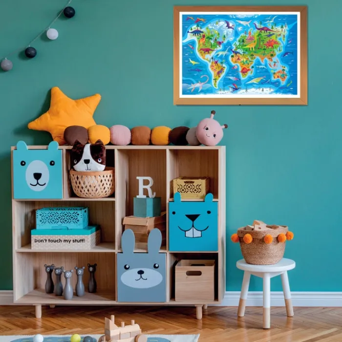 Clementoni Cartes|Illustrations|Dinosaurs Map - 180 pièces