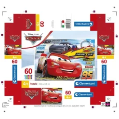 Clementoni Cartes|Personnages Disney|Disney Cars - 60 pièces
