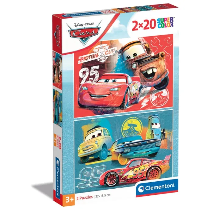 Clementoni Cartes|Personnages Disney|Disney Cars - 20 pièces