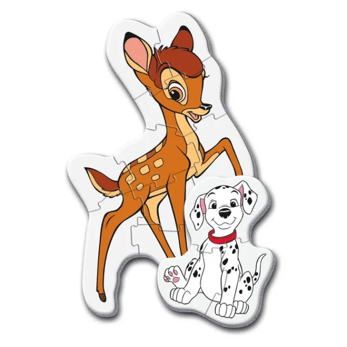 Clementoni Cartes|Personnages Disney|Disney Classic Characters - 1x3 + 1x6 + 1x9 + 1x12 pièces