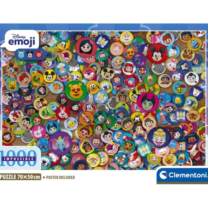 Clementoni Football|Vintage|Disney Emoji - 1000 pièces