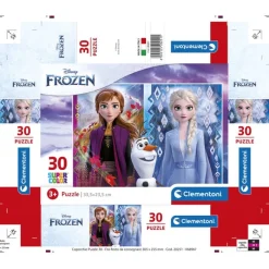 Clementoni Cartes|Personnages Disney|Disney Frozen 2 - 30 pièces