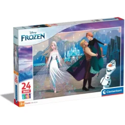 Clementoni Cartes|Personnages Disney|Disney Frozen - 24 pièces