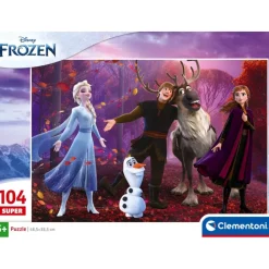 Clementoni Cartes|Princesses Disney|Disney Frozen - 104 pièces