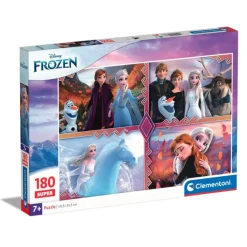 Clementoni Cartes|Princesses Disney|Disney Frozen - 180 pièces