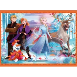 Clementoni Cartes|Personnages Disney|Disney Frozen - 1x12 + 1x16 + 1x20 + 1x24 pièces