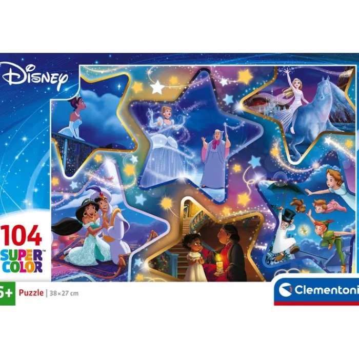 Clementoni Cartes|Personnages Disney|Disney Magical Moments - 104 pièces