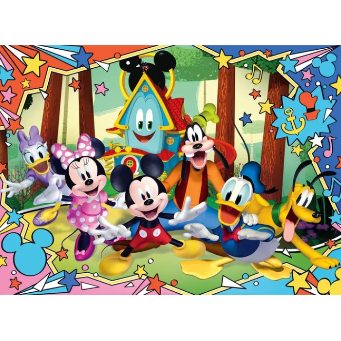 Clementoni Cartes|Personnages Disney|Disney Mickey - 30 pièces