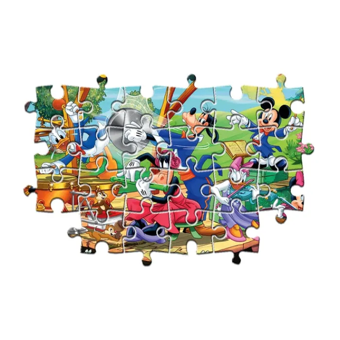 Clementoni Cartes|Personnages Disney|Disney Mickey and Friends - 2x60 pièces