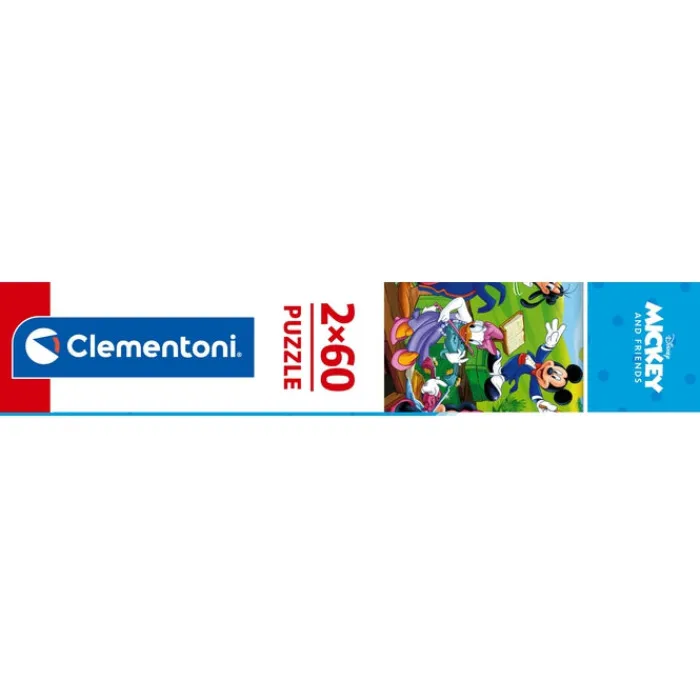 Clementoni Cartes|Personnages Disney|Disney Mickey and Friends - 2x60 pièces
