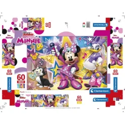Clementoni Cartes|Personnages Disney|Disney Minnie - 60 pièces