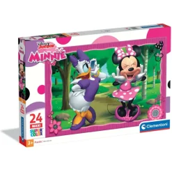 Clementoni Cartes|Personnages Disney|Disney Minnie - 24 pièces