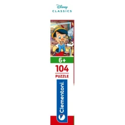 Clementoni Cartes|Personnages Disney|Disney Pinocchio - 104 pièces
