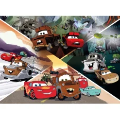 Clementoni Cartes|Personnages Disney|Disney Pixar Cars On The Road - 104 pièces