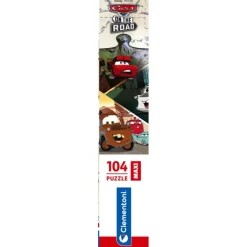Clementoni Cartes|Personnages Disney|Disney Pixar Cars On The Road - 104 pièces