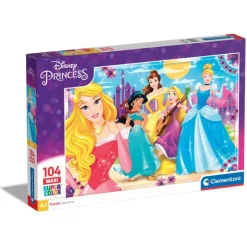 Clementoni Cartes|Princesses Disney|Disney Princess - 104 pièces