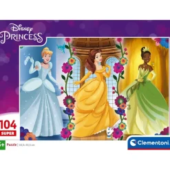 Clementoni Cartes|Princesses Disney|Disney Princess - 104 pièces