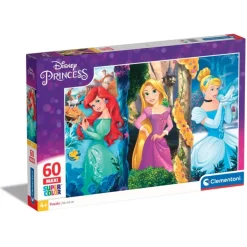 Clementoni Cartes|Princesses Disney|Disney Princess - 60 pièces